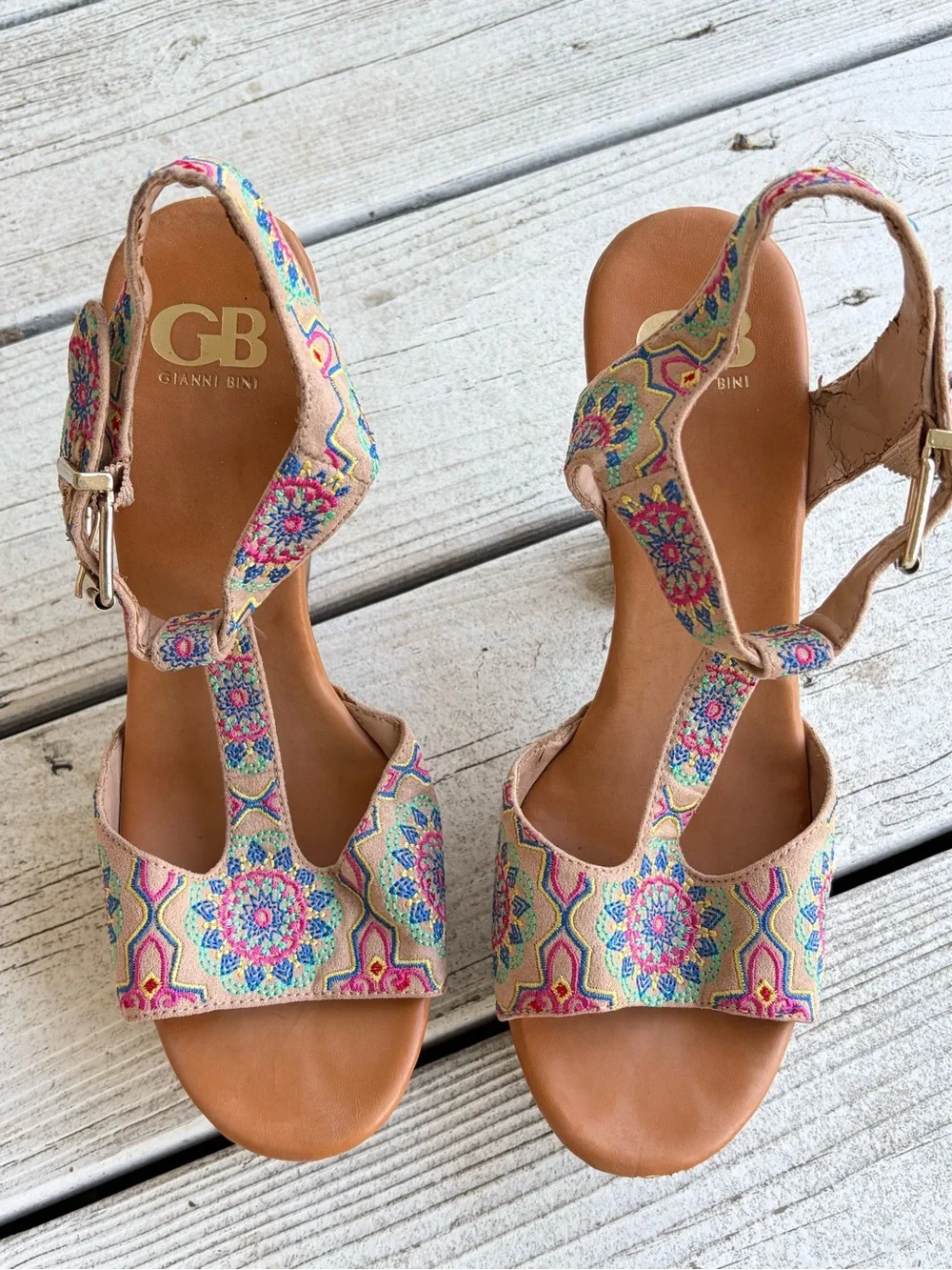 Gianni Bini Boho Platform Heel - Size 9 - Picture 3 of 10